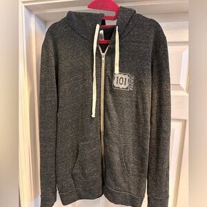 Highway 101 Newport Oregon Soft Zip-Up Hoodie